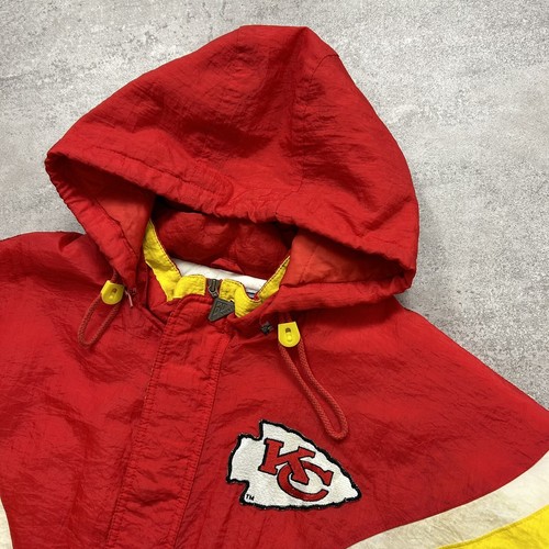 VTG 90s NFL Kansas City CHIEFS APEX ONE AUTHENTIC PRO LINE PUFFER JACKET SIZE XL - Picture 4 of 11