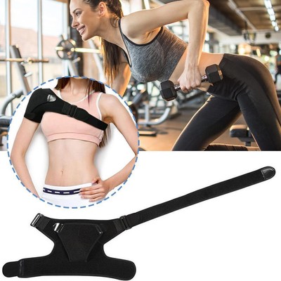1X Shoulder Brace Rotator Cuff Support Relief Pain Left Right & Belt I5S5