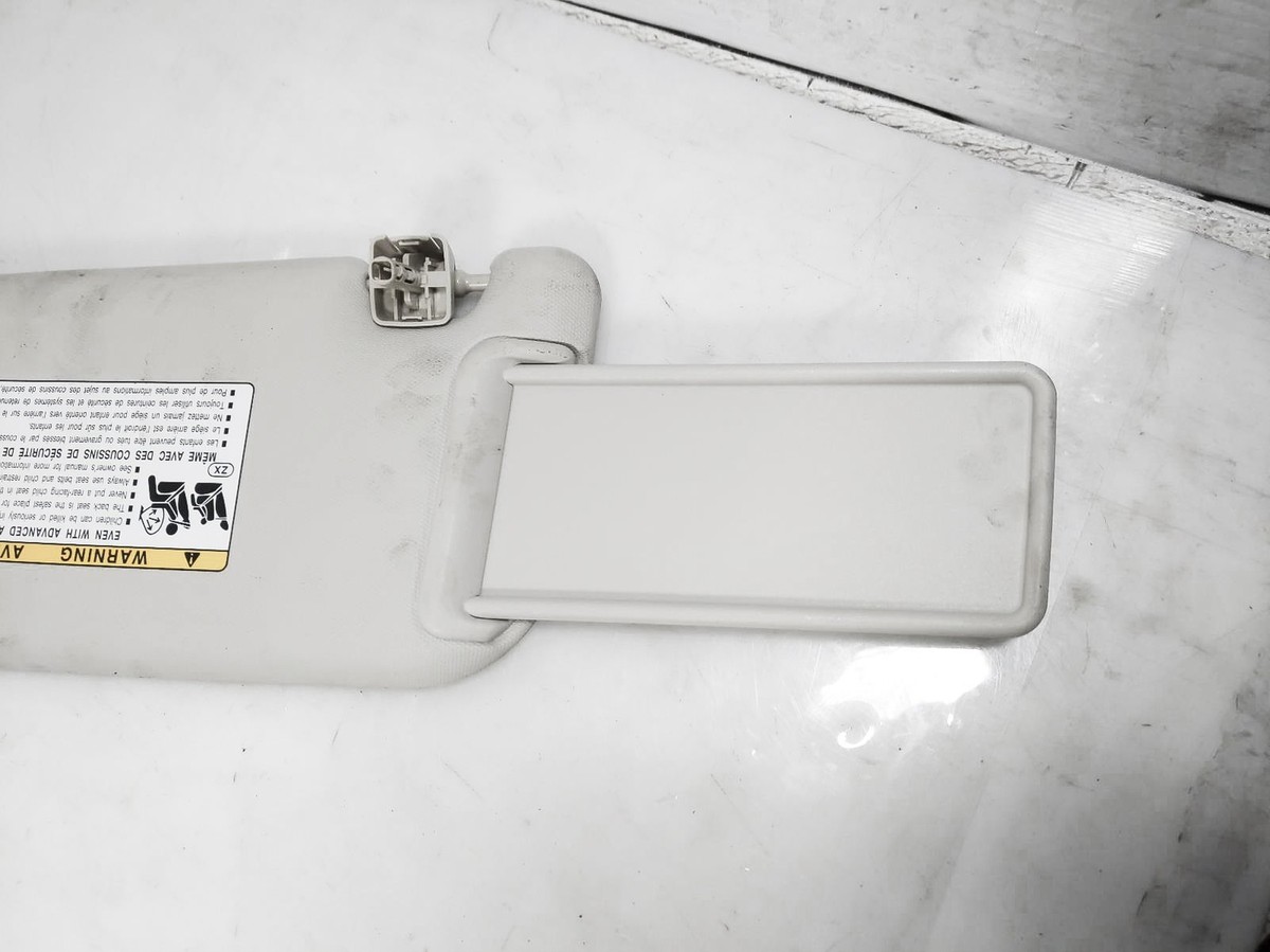 2020 Toyota Corolla Right Passenger Side Interior Sun Visor Grey