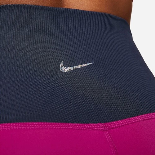 Nike Women's Yoga Dri-Fıt High Rise 7/8 Leggings Purple / Navy Blue Size 2X - Picture 3 of 10