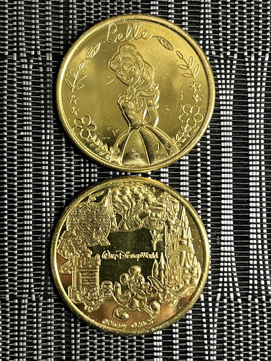 WALT DISNEY WORLD 2025 & 2024 GOLD/BRONZE COINS MEDALLIONS