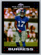 Plaxico Burress 2007 Topps Chrome Refractor TC27 New York Giants