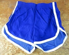 Vintage NOS 70's Dodger gym running Shorts Large Blue with White Stripe