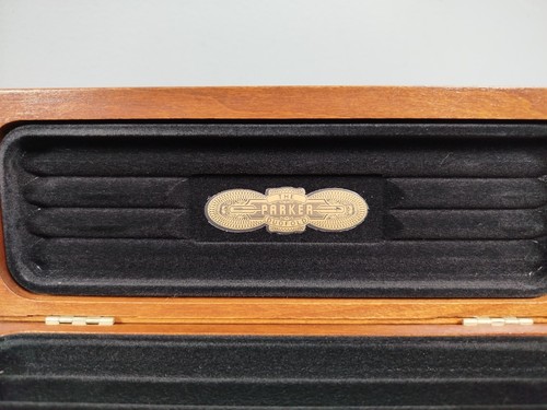 Lot 2 BOITES Etui CRAYONS PARKER Stylo Plume Bureau Bois Coffret Rangement B36 - Imagen 5 de 22