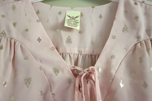 Women's Plus Faded Glory Foiled Tassel Long Sleeve Dressy Blouse Size XXL (20) - Picture 4 of 10