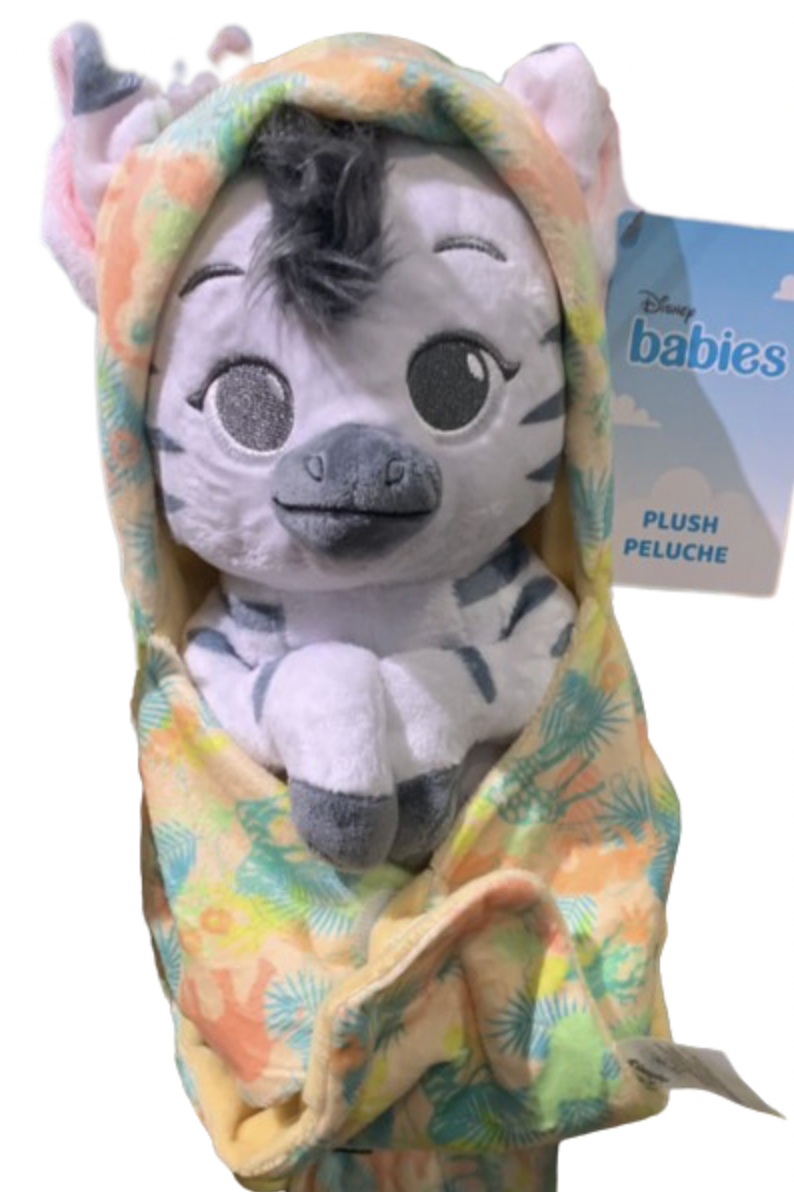Disney Parks Animal Kingdom Zebra Babies Plush in a Blanket Pouch