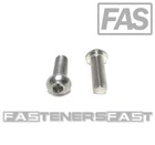 (25) 1/4-28X3/4 Button Head Socket Cap Screw Stainless Steel FINE THREAD 18-8