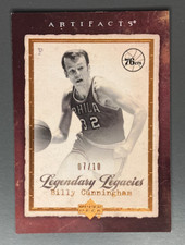BILLY CUNNINGHAM 2007-08 UD ARTIFACTS LEGENDARY LEGACIES 07/10