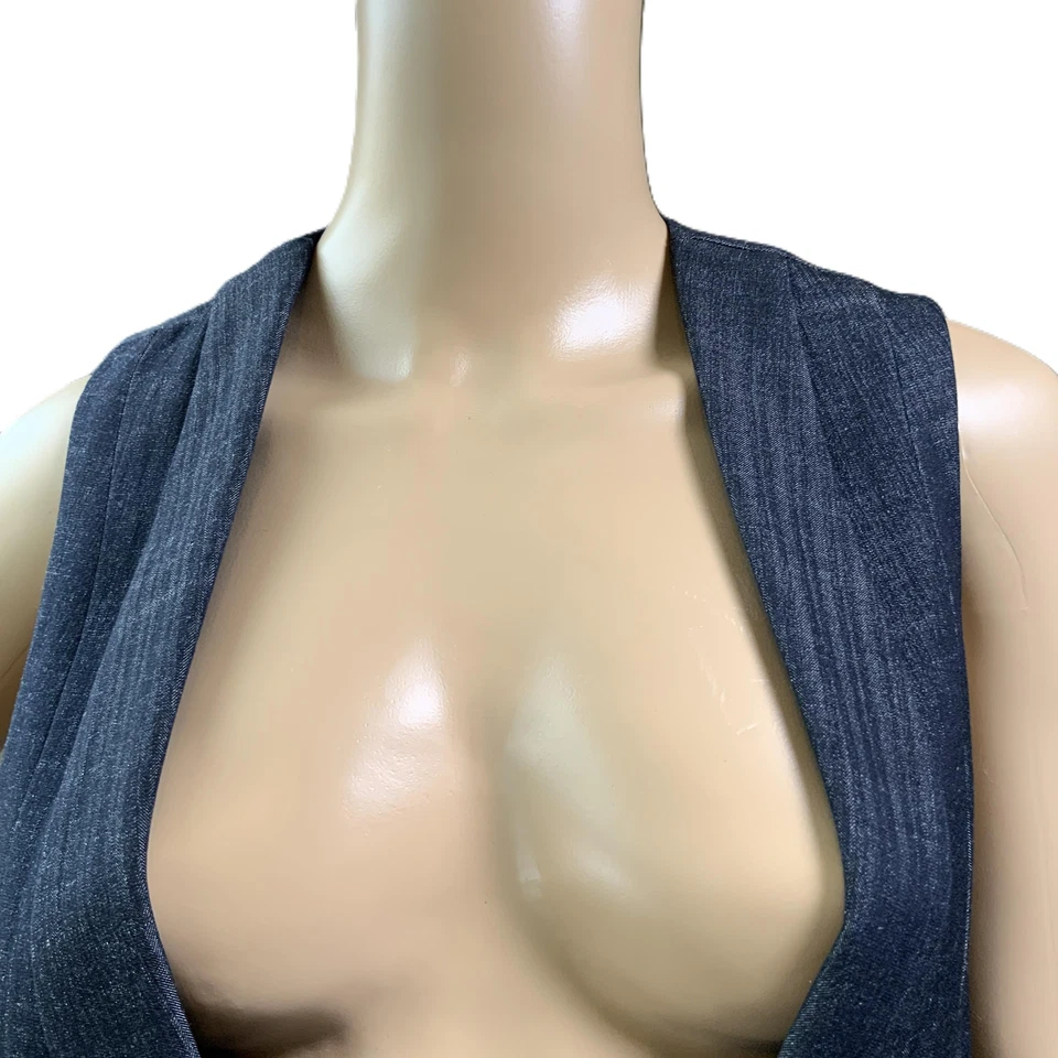 BCBGeneration Dkink Sleeveless Open Front Vest Size Small Coquette Academia - Image 2 of 4