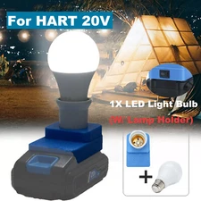 New LED Work Light Bulb 5W Emergency Backup for Hart 20V Lithium Battery Powered