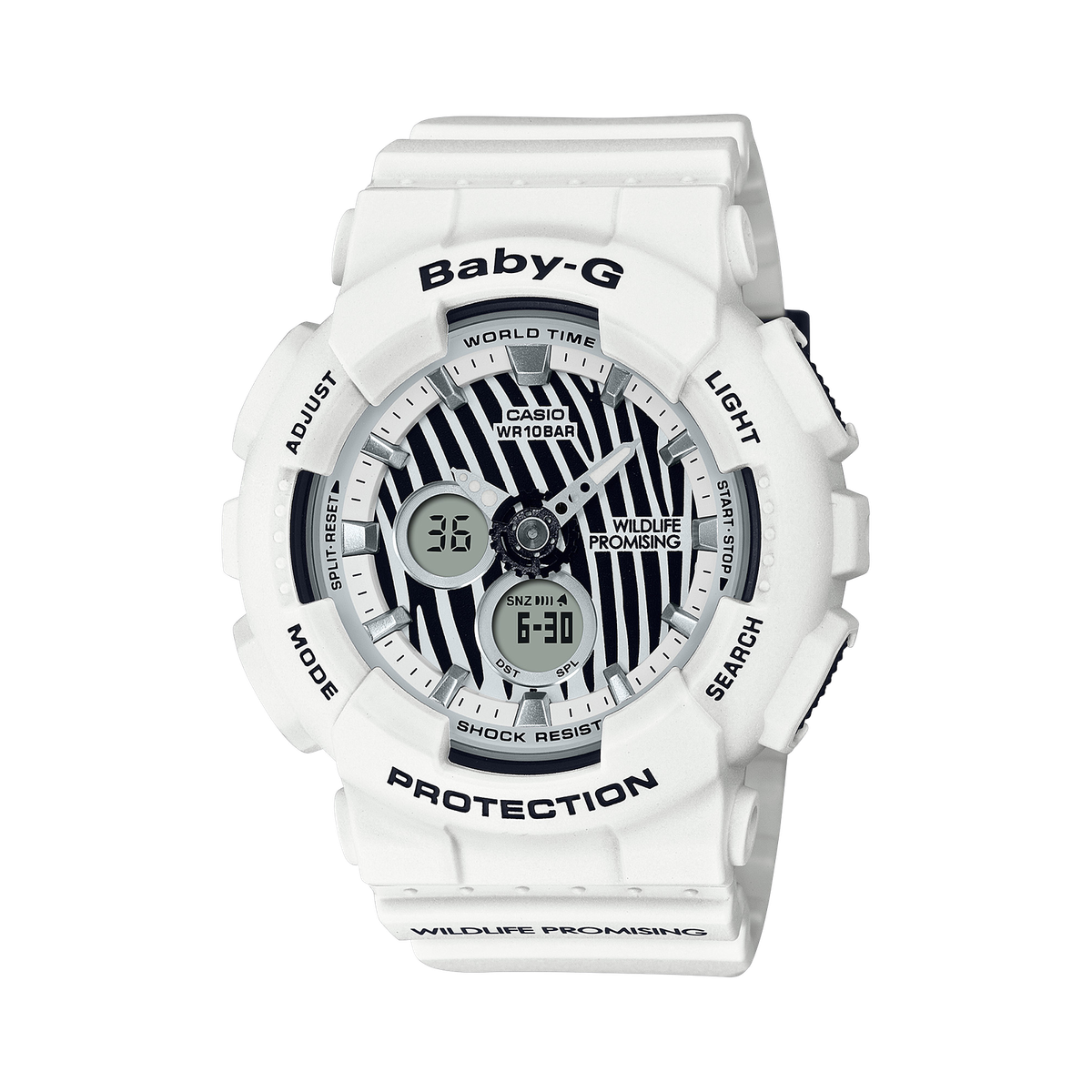 NEW CASIO Baby-G x WILDLIFE PROMISING BA-120WLP-7A Zebra