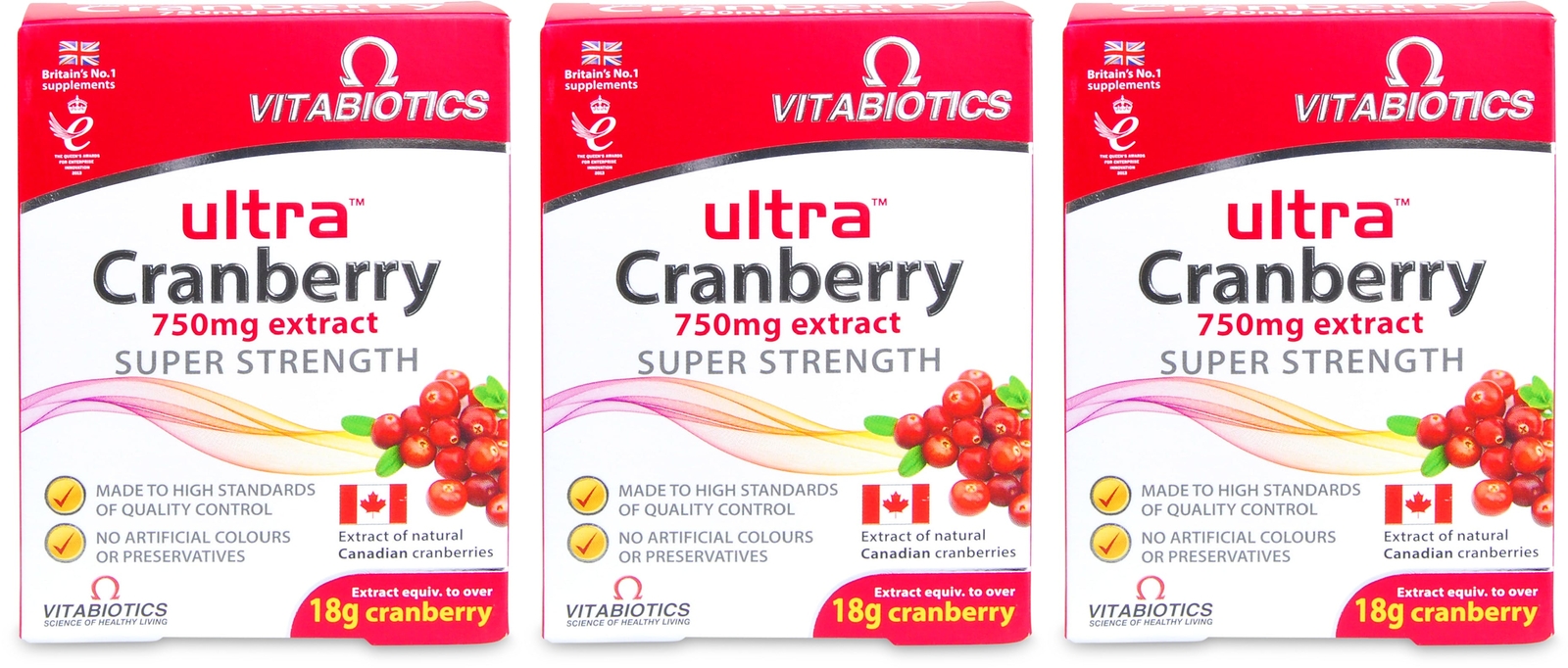 2x Vitabiotics Ultra Cranberry 750mg Extract Super Strength 30 Tablets - Image 17