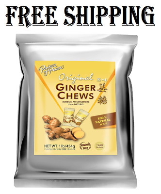 Original Ginger Chews, 1 Lb.   Candied Ginger   Candy Pack   Ginger Chews Candy 