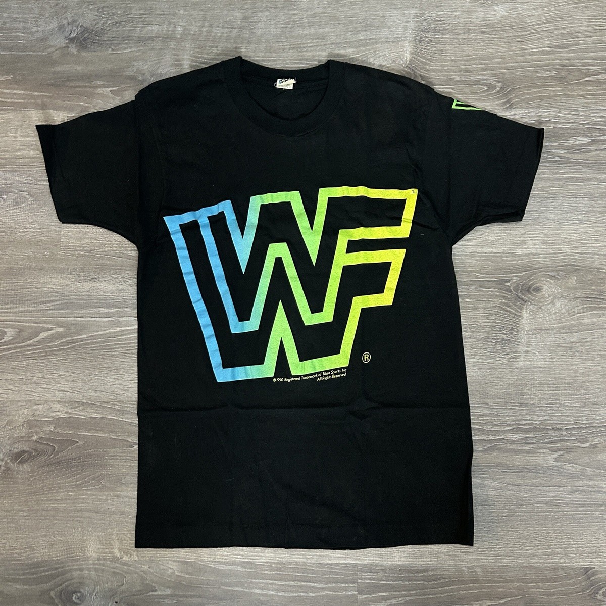 Vintage WWF 90s BLOCK LOGO Wrestling Tee Shirt Screen Stars Large