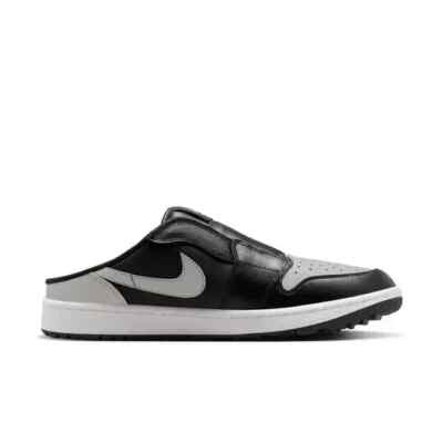 New Nike Air Jordan 1 Mule Golf 'Shadow' Gray/Black US Men's