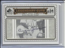2009 UD SP LEGENDARY CUTS AUGIE GALAN AUTO SIGNED #LC-102 #D/19 CHICAGO CUBS
