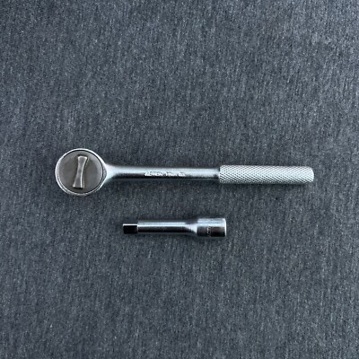 Vintage Action 1/4'' Drive Ratchet 77MA With 2  Extensión 50MA Made in USA