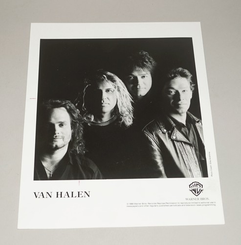 ORIGINAL 1988 VAN HALEN WARNER BROS. RECORDS PUBLICITY 8" X 10" PROMO PHOTO