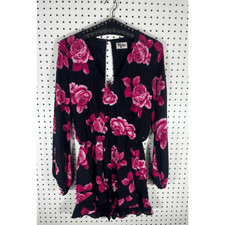 Show me your MuMu floral mini romper dress