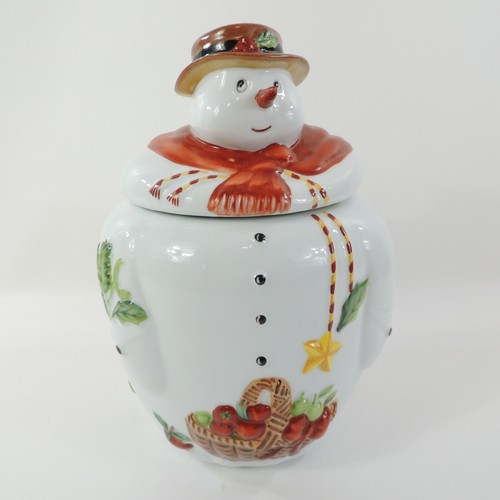 Villeroy & Boch Snowman Christmas Cookie Jar 1980 eBay