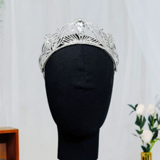 6cm High Elegant Crystal Wedding Bridal Queen Princess Prom Tiara Crown 2025 NEW