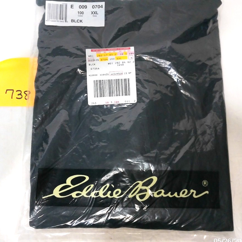 Eddie Bauer XXL Black Shirt New