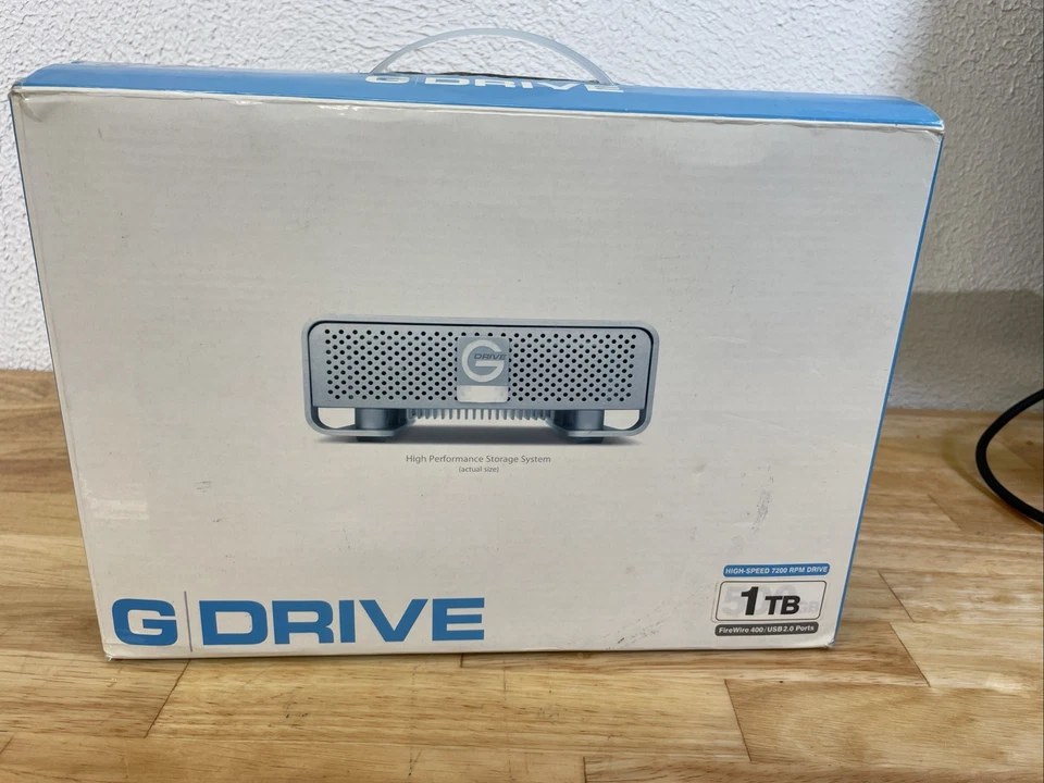 G-Technology G-DRIVE 1TB High Speed External Desktop Hard Drive - FW400/800/USB2 - Image 2 of 4