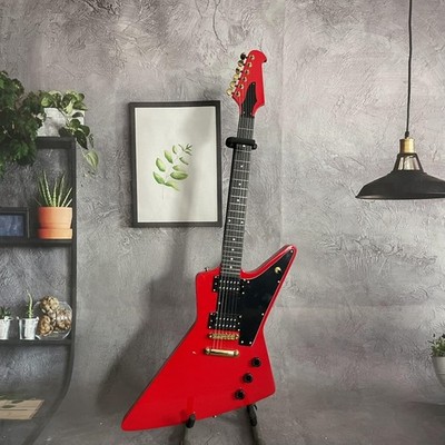Explorerbird Red Lzzy Hale Solid Explorer Electric Guitar Gold Hardware Gifts