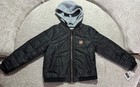 London Fog Boy’s NWT Black Fleece Lined Coat Hooded Winter Jacket Kids Size 8