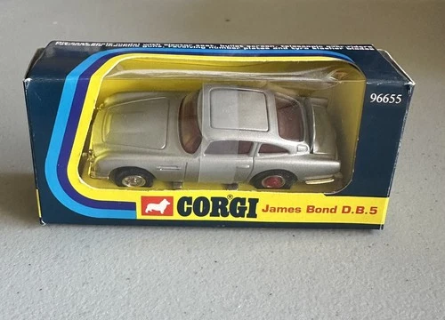 New ListingCorgi 96655 James Bond 007 Aston Martin DB5 Silver 1:43 Diecast Car Vintage