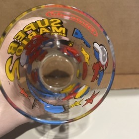 Vintage 1989 Super MARIO Bros 2 Nintendo NES Era Promotional Glass Cup VGC