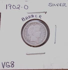 1902 NEW ORLEANS BARBER SILVER DIME IN VERY GOOD CONDITION