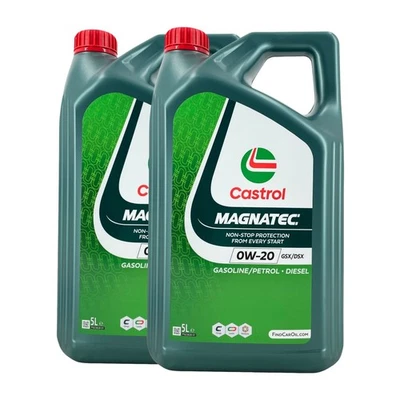 CASTROL Magnatec 0W-20 GSX/DSX Huile Moteur, FIAT 9.55535-GSX, 2x5 Litres - Photo 1/3