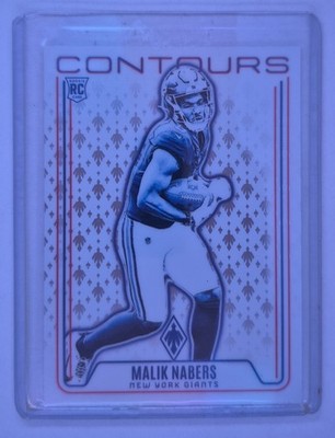 2024 Panini Phoenix Malik Nabers #CON-MNS Contours Hyper RC Giants