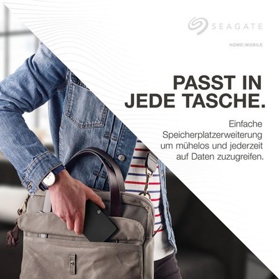 Seagate Expansion Portable 4 TB Festplatte extern Schwarz HDD (USB 3.0)