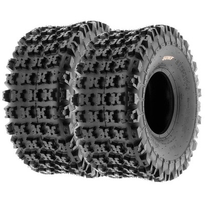 Pair of 2, 20x11-9 20x11x9 Quad ATV All Terrain AT 6 Ply Tires A027 by SunF