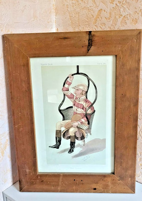 Original 1885 Vanity Fair ''Spy'' Print - Tom Cannon - Jockey Pferderennen Litho
