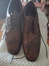 Chaps  Mens Brown Leather Brogue Shoes Si,e 13 M