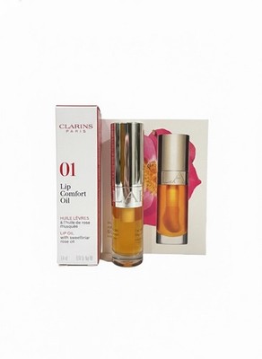 2 Clarins Lip Comfort Oil 01 Honey Travel | Hydrating Lip Gloss $20 MSRP | NIB