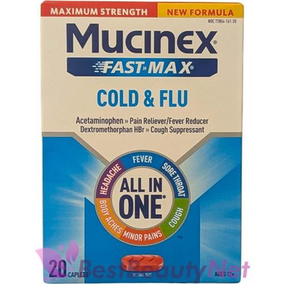 #ad #ad Mucinex Fast Max Cold and Flu All In One 20 Caplets $13.95