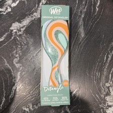 Wet Brush Original Detangler Hair Brush - Teal Glitter Vortex