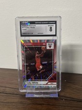 2024-25 Panini Donruss Coby White Laser CGC Grade 8 Chicago Bulls