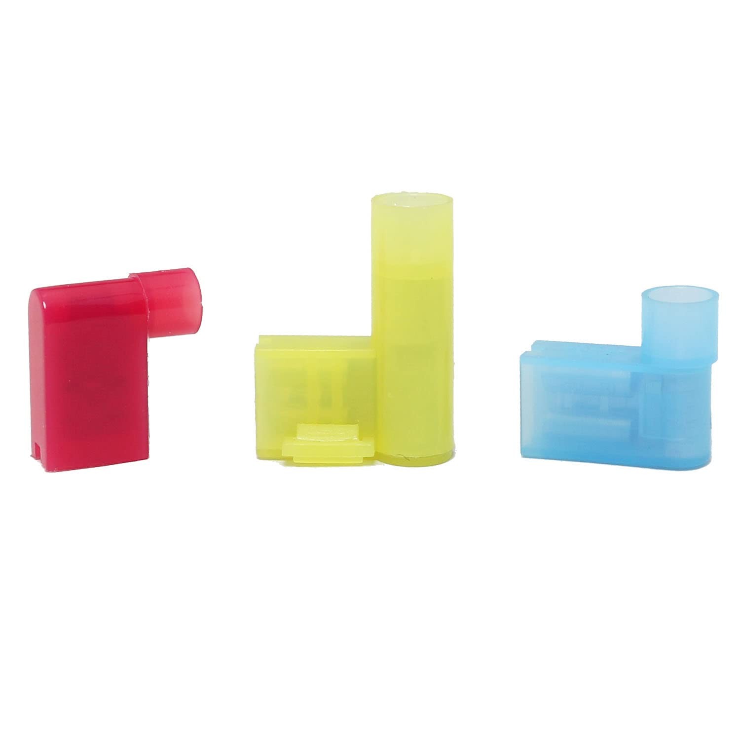 SJZBIN 60PCS Nylon Flag Spade Quick Disconnects Female Wire Connector 90 Degr...