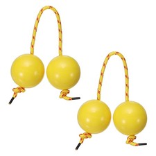 Rhythm African Shaker Kashaka with Yellow Rope for Party 2 Pack, Yellow 