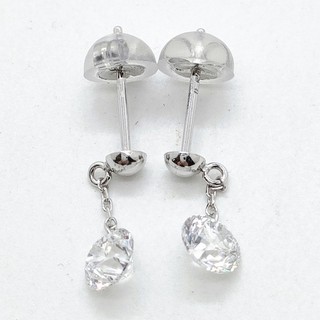 Jewelry Pierced Earring Natural Diamond 1.008ct Platinum 4499743