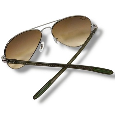 Ray Ban RB8307 004/51 Aviator Tech Carbon Fibre Silver Sunglasses
