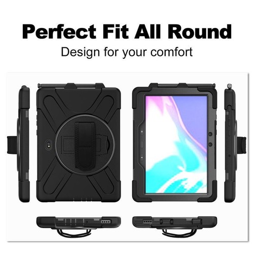 Stand Case For Samsung Tab Active 2 3 Pro / 4 Pro / Rugged Hand Shoulder Strap - Picture 4 of 55