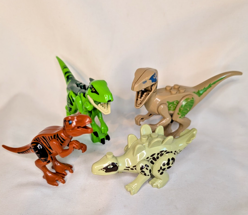 ZURU MAX Dinosaurs Raptor Force Stegosaurus T-Rex Raptor Minifig-Size Building - Afbeelding 1 van 6