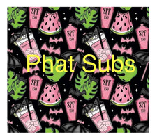 20oz Sublimation Tumbler Wrap Halloween Watermelon Ready To Press Heat Transfer