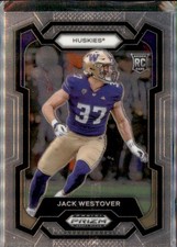 2024 Prizm Draft Picks Jack Westover Washington Huskies #131 Rookie Card. rookie card picture